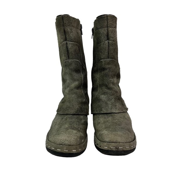 Merrell Drizzle Mid Calf Boots Gray Suede Size:8 Waterproof - Picture 3 of 15